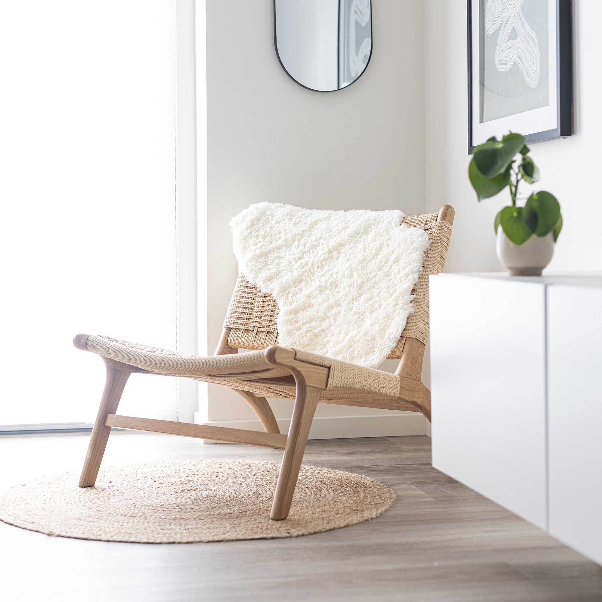 Merino Sheepskin | Short Wool | approx. 35 in