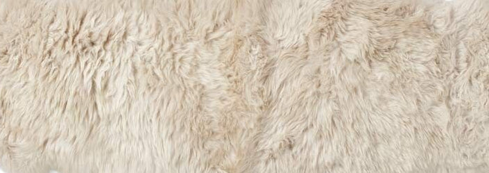 Merino Double Sheepskin | Long Wool | 67x24 in Linen