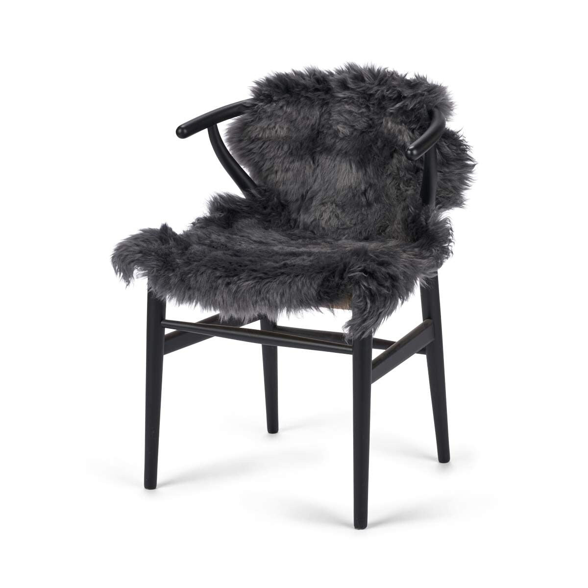 Merino Sheepskin Dyed | New Zealand | approx. 35 in Steel
